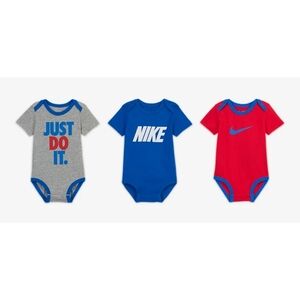 Nike Baby Newborn (0-3M) Bodysuit Set 3-Pack